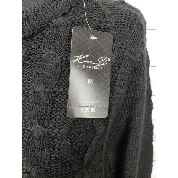 Kian D Pullover Sweater Mens Cotton Knit Crew Neck Soft Size Medium - Picture 5 of 11